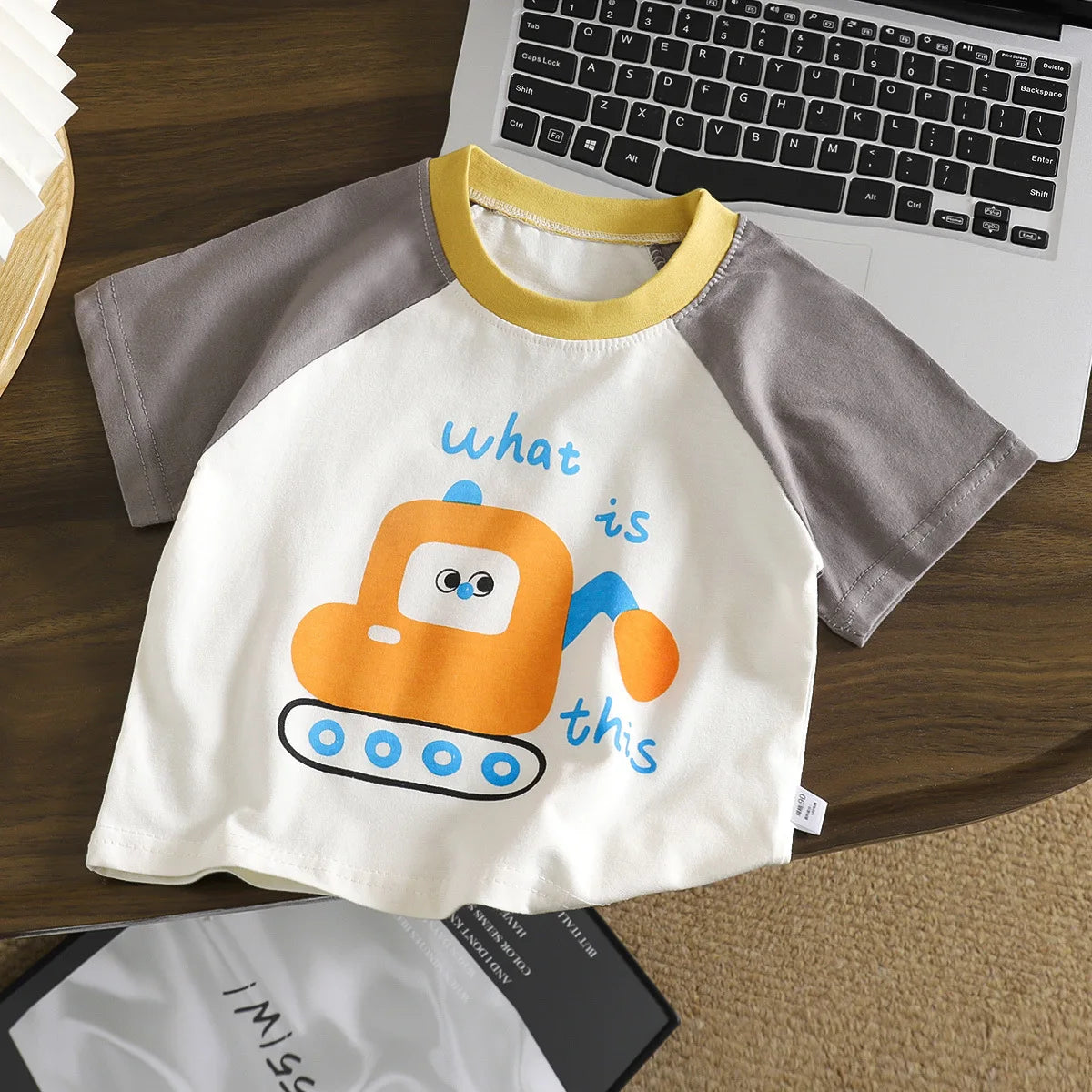 Kids Summer T-shirt Cute Girls Tops Cotton Boys Clothing Short Sleeve Clothes