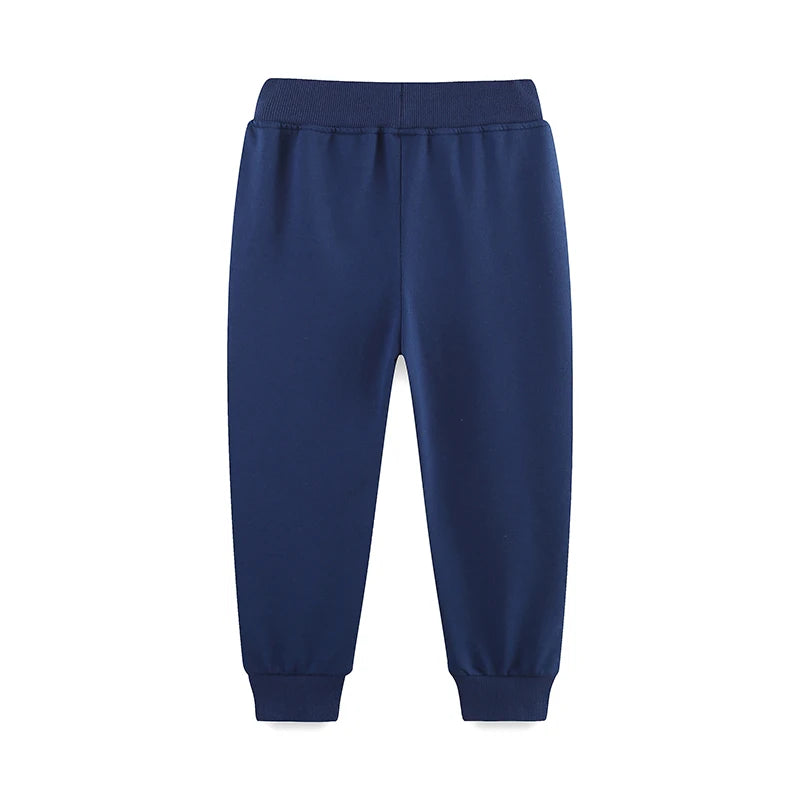 Boys' Trousers Autumn New Pure Cotton Car Printing Children's Trousers Casual Boys' Clothing.