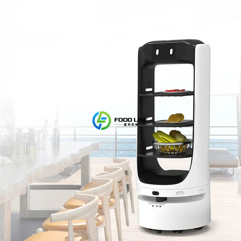 Intelligent Restaurant Delivery Robot Autonomous Obstacle Avoidance Food Serving Robot For Catering Hotel