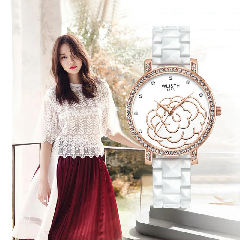 Women Watches Ceramic Watch Top Brand Luxury Ladies Wrist Watch For Women Waterproof Female Clock Relogio Feminino
