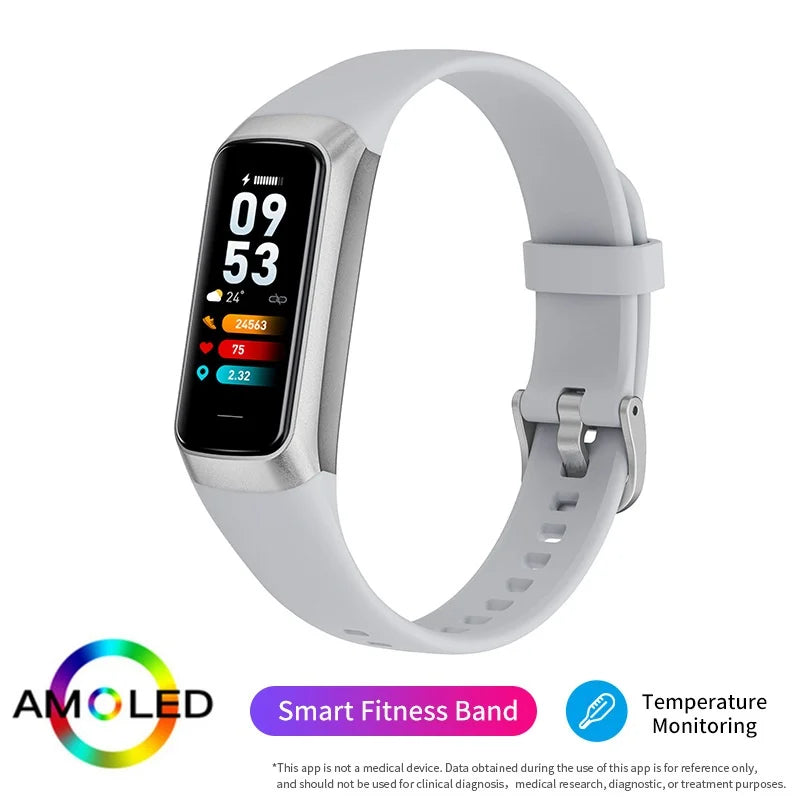 New Smartwatch 2026 Heart Rate Body Temperature Health Monitor Waterproof Smart Watch Man Women Sports Fitness Tracker Bracelet