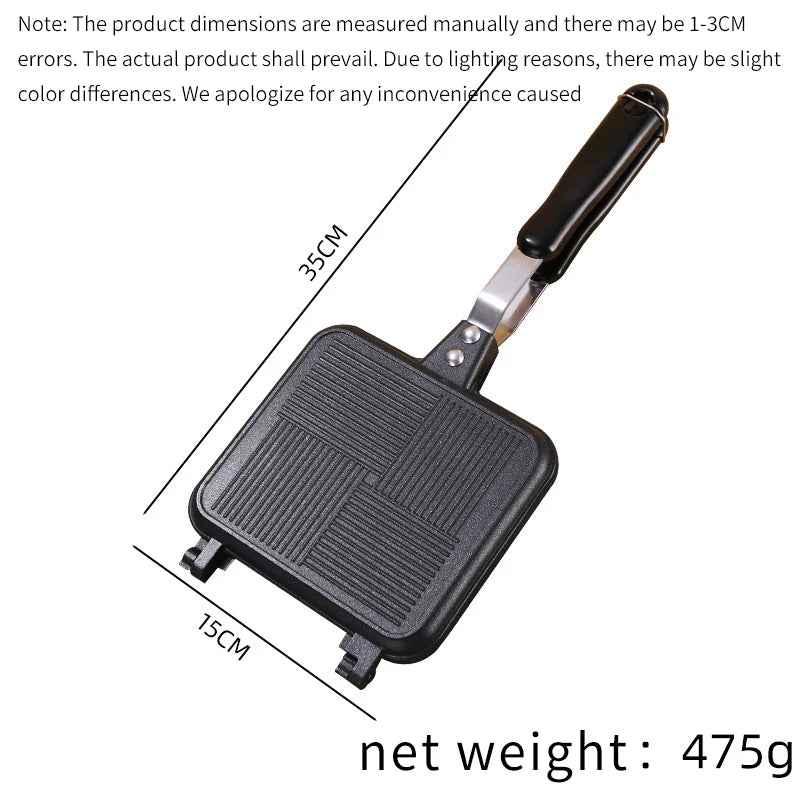 Frying Pan Sandwich Pan Mold Non-stick Double-sided Frying Pan Household Breakfast Egg Pan Waffle Sandwich Maker