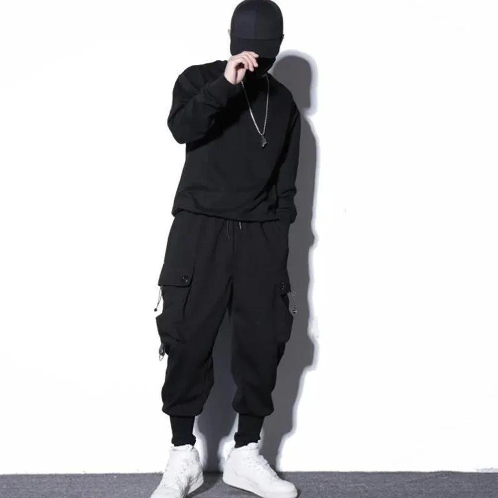 Workwear Pants for Men, Trendy Men's Clothing Spring and Autumn, Trendy Brand Workwear Pants  Men's Sport Harem Trousers Male