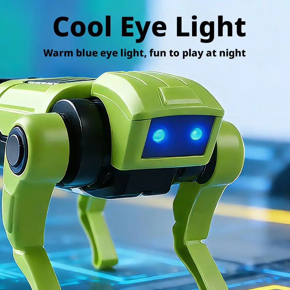 New DIY Remote Control Robot Mechanical Dog Toy Science Teaching Assembling Model Electric Walking Toys Kids Education Toy Gifts