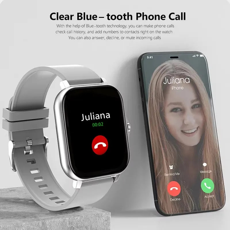 Smartwatch, Phone Answering/Calling, Multi-sport mode, Message Reminder View, Suitable For Men/Women  Smart Watch 2026 New HT30