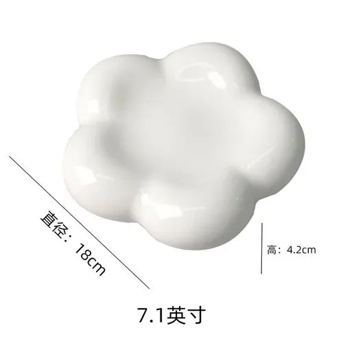 Irregular Shaped Ceramic Plate Modern Food Decoration Main Dish Restaurant Dessert Steak Plate Creative Home Kitchen Tableware