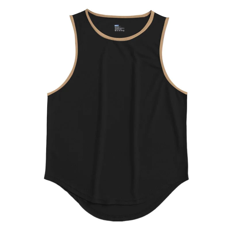 Men's Clothing Bodybuilding Gym T-shirts for Men Basketball Man Sleeveless Shirt T-shirt Vest Summer Clothes Tops Tees