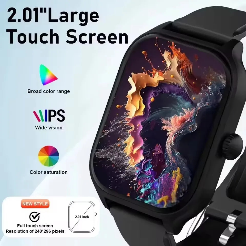 2026 New Smart Watch Men Women HD Display Bluetooth Call Message Sleep Heart Rate Sport Waterproof SmartWatch IOS Android Ht30