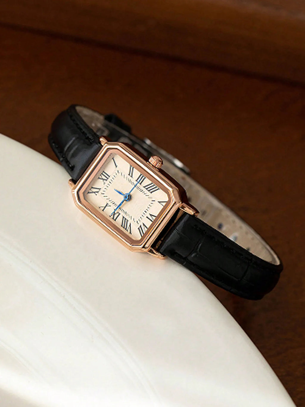 Women's Watch, Quartz Watch, Simple Fashion Casual Watch, Small Elegant Leather Strap, Square Dial with Roman Numerals