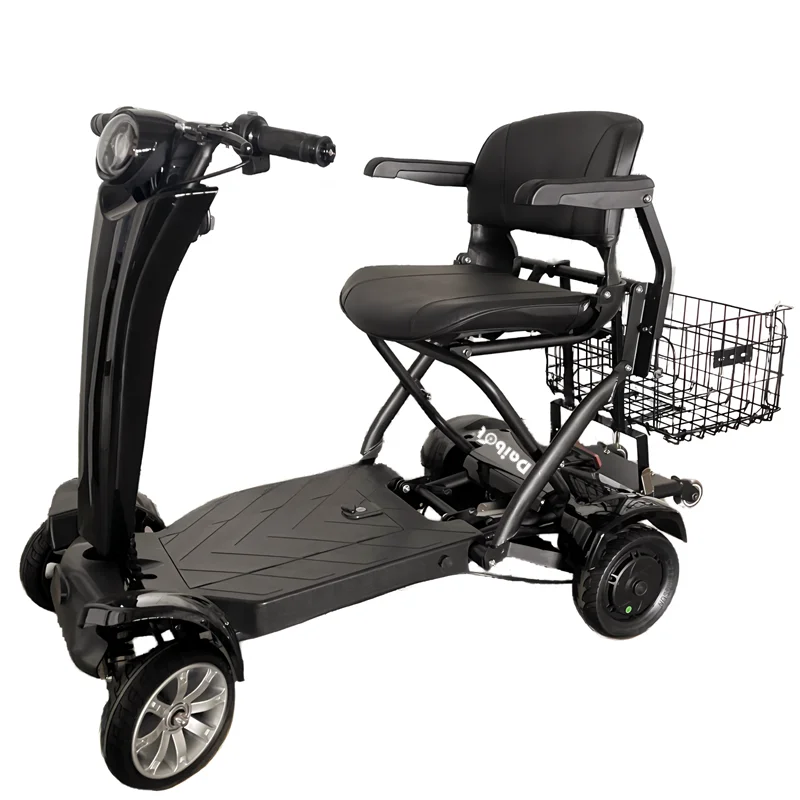 Electric Scooter For Seniors Foldable Portable With Basket Double Motor 500W Powerful Mobility Scooter Adults Removable Battery