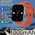2026 New Military Smartwatch | 2.04-Inch Large Screen, Multiple Sports Modes, 1000mAh Large Battery, Wireless Calling, Fitness T
