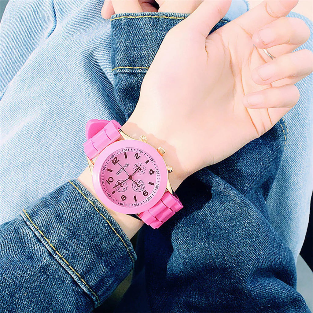 Women Watches 2025 New Fashion Luxury Brand Women's Watch Silicone Strap Quartz Wrist Watch For Female Relogio Feminino Zegarki