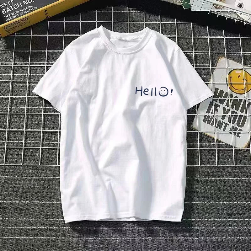 Women's T-shirt with Printed Short Sleeved Pattern High-quality and Fashionable Street Wear Suitable for Both Men and Women