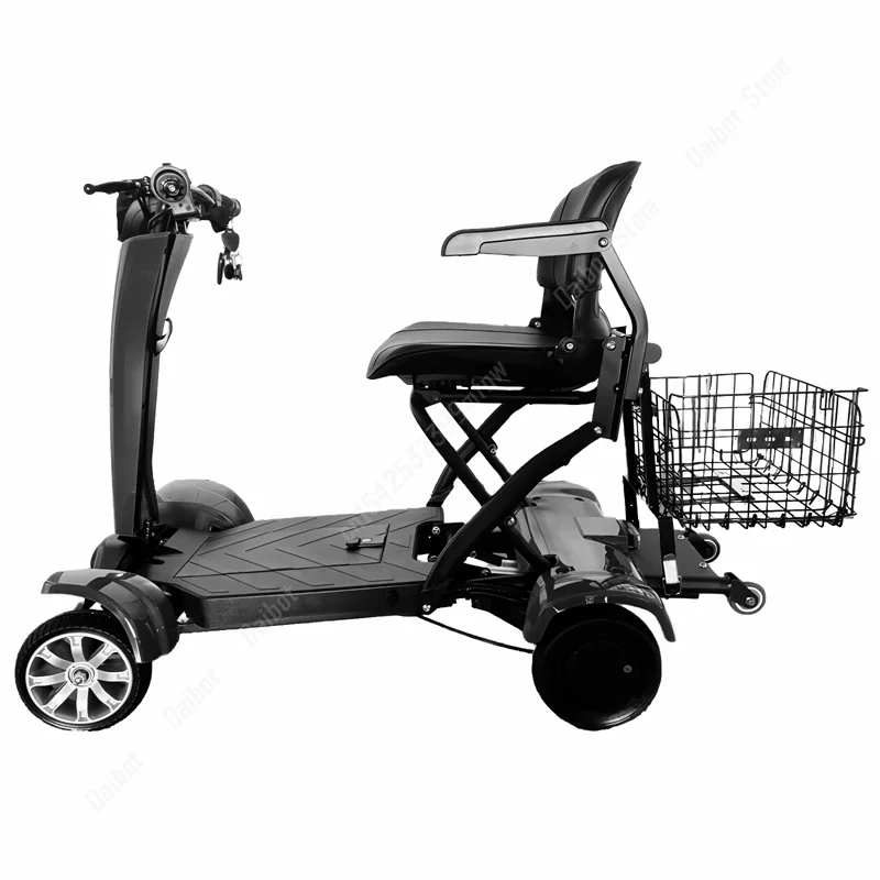 Electric Scooter For Seniors Foldable Portable With Basket Double Motor 500W Powerful Mobility Scooter Adults Removable Battery