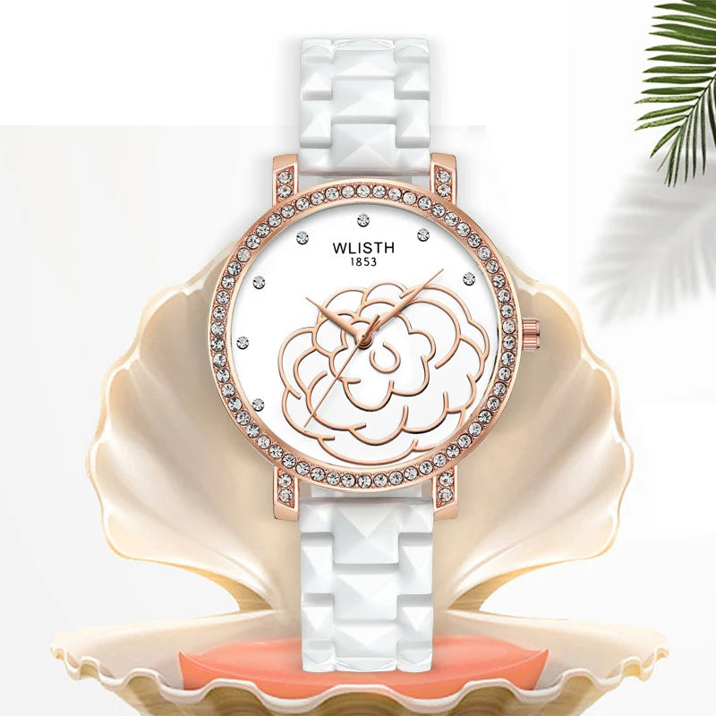 Women Watches Ceramic Watch Top Brand Luxury Ladies Wrist Watch For Women Waterproof Female Clock Relogio Feminino