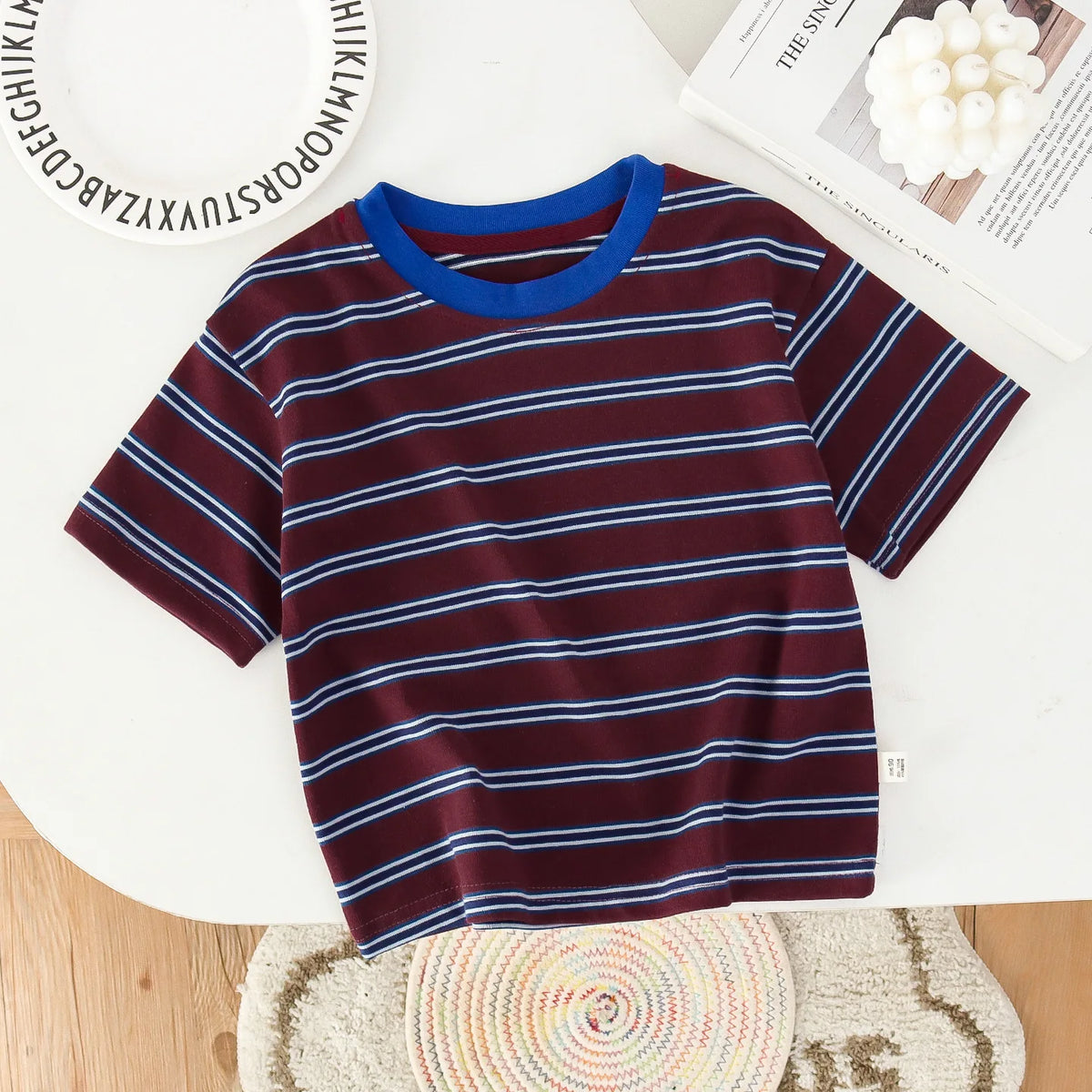 Summer Kids T-shirt Striped Tops For Boys Clothing Short Sleeve Clothes