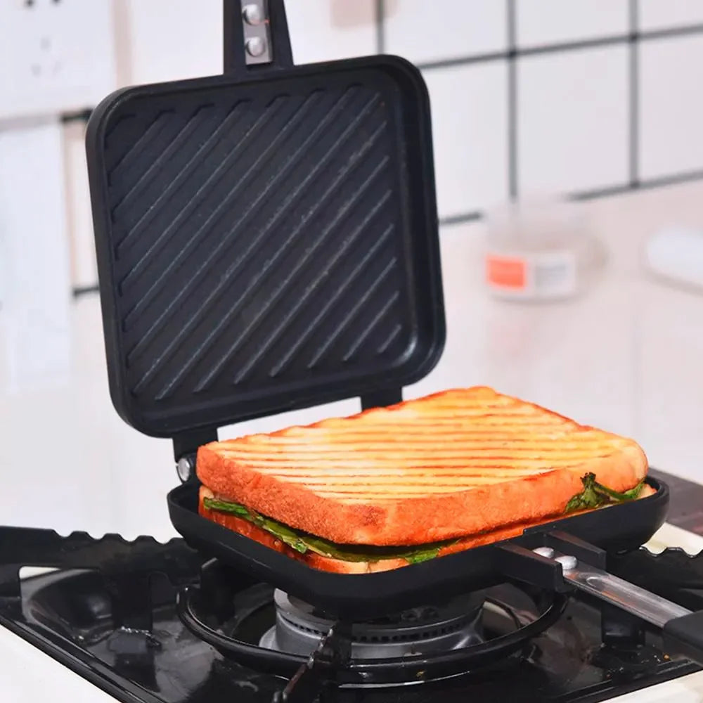 Frying Pan Sandwich Pan Mold Non-stick Double-sided Frying Pan Household Breakfast Egg Pan Waffle Sandwich Maker