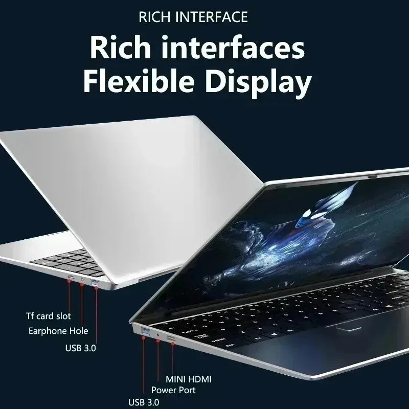 15.6' Intel Core I9 10980HK Windows 11 Pro Laptop Computer 32GB RAM 512GB 1TB 2TB SSD Portable Notebook PC Office Study Laptops