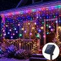 Solar Ice Strip Snowflake String Light Christmas Tree Decoration Light Winter Festival Light for Christmas Halloween Decor